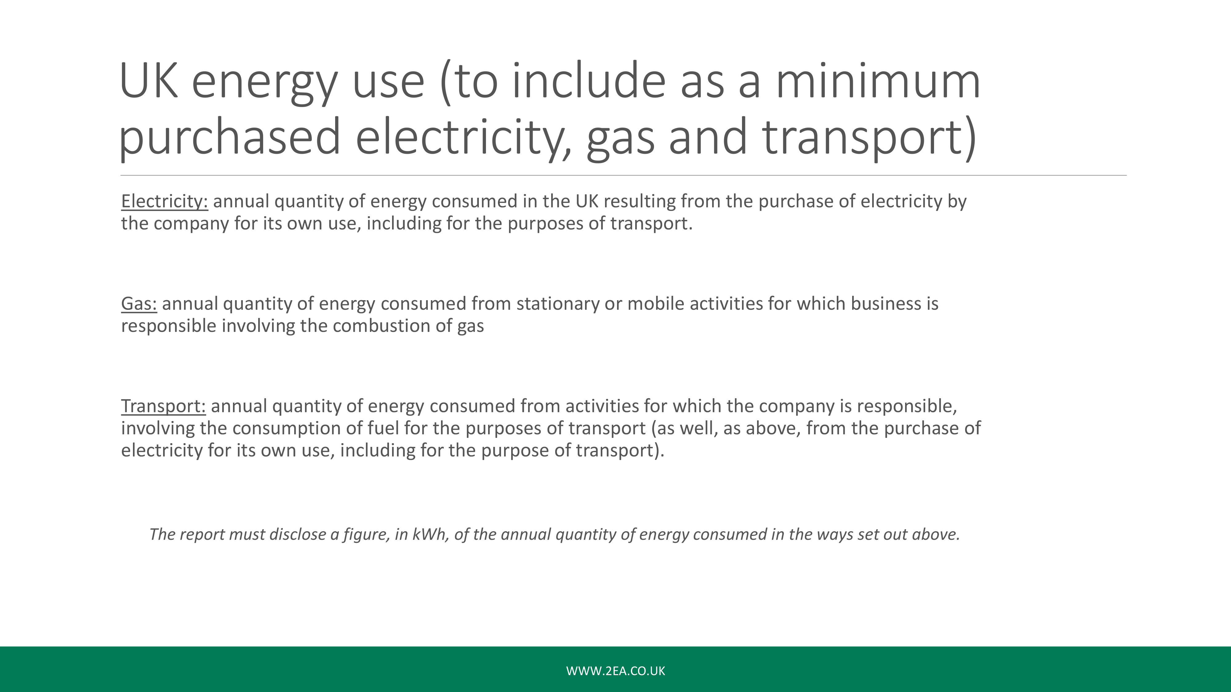 SECR Webinar: UK Energy Use